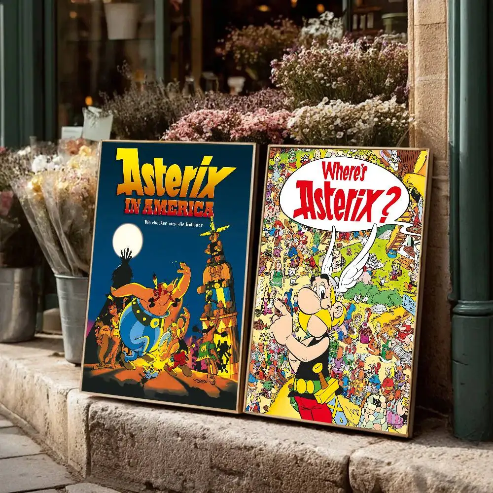 ملصق A-Asterix ملصق ذاتي اللصق - لا حاجة إلى غراء سهل الالتصاق وإزالة مثالية لديكور الغرفة