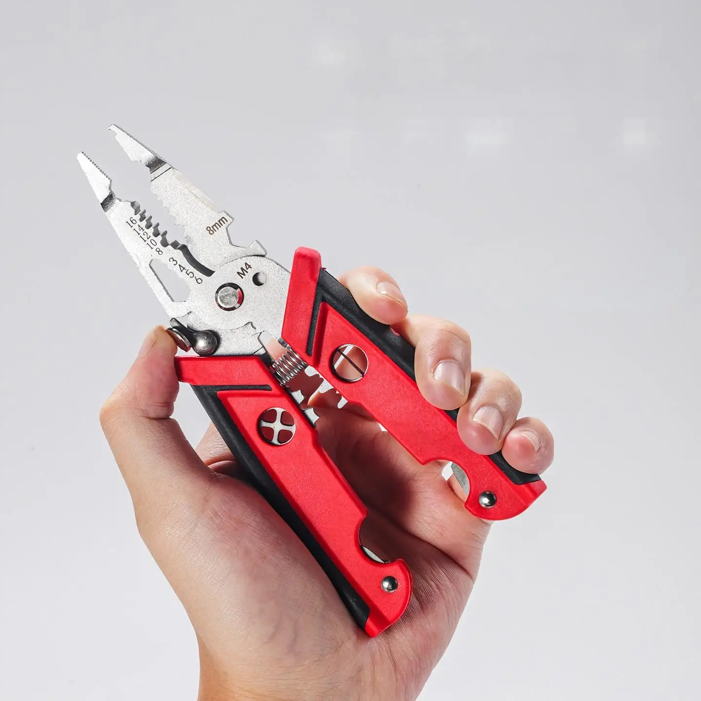 18 In 1 Multifunctional Electrician Pliers Wire Stripper Crimper Professional Folding Cable Cutting Hand Tool For Wiring Repair