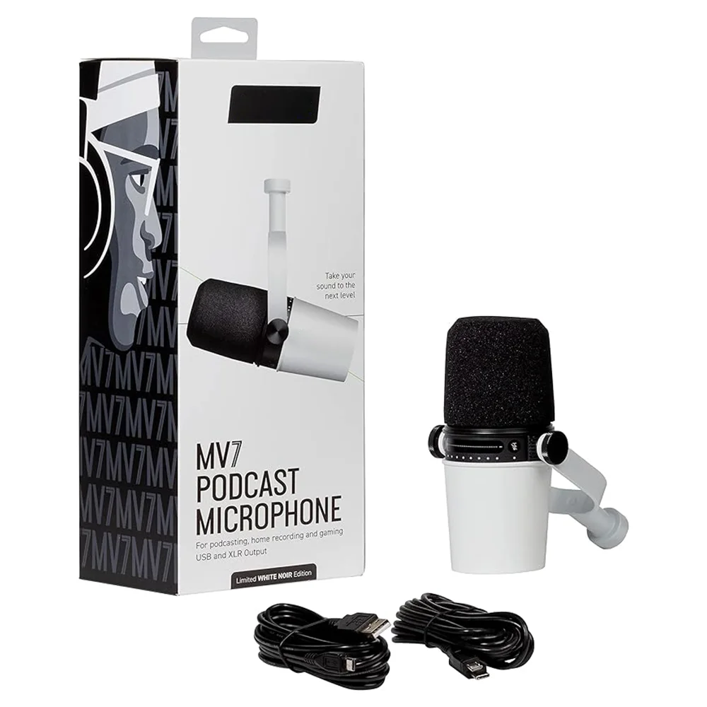 Microphone mv7 usb podcast microphone for podcasting conference room desktop usb mic sound card desktop notebook computer