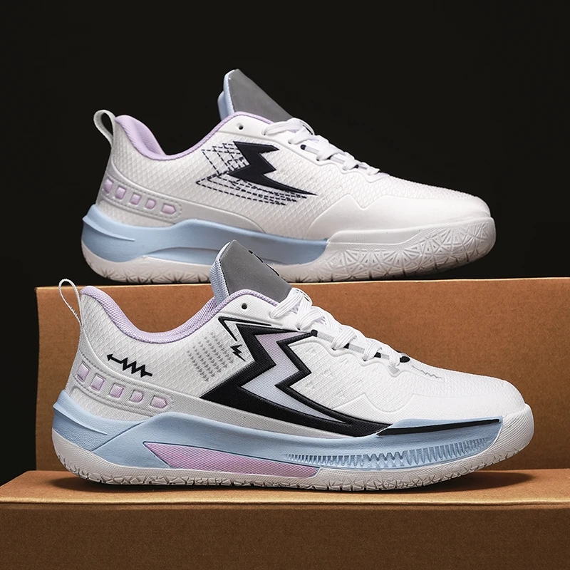 

Basketball Shoes Men's Shoes Autumn New Style Mesh Breathable Non-Slip Wear-Resistant Shock-Absorbing Lightweight Student Sports