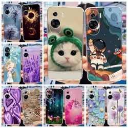 For Honor 90 Lite Case CRT-NX1 Cute Fashion Painted Back Cover Clear Silicone Soft TPU Phone Case For Honor 90 Lite 90Lite Coque