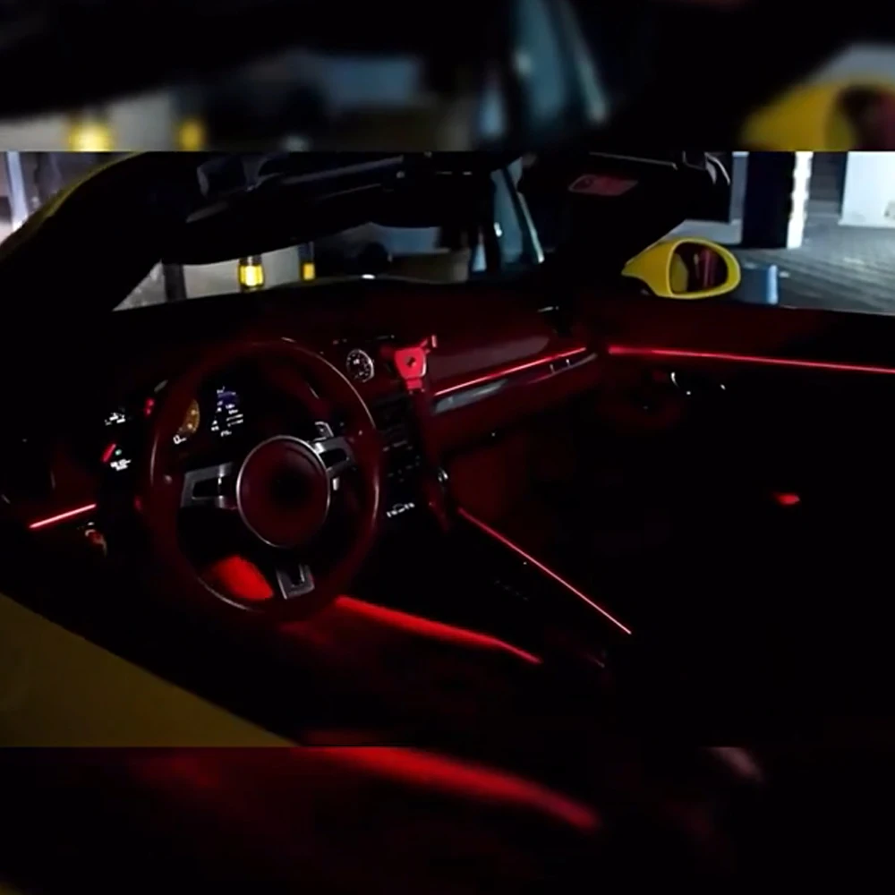

For Porsche 718 2016-2023 Ambient LED Lights Kit, APP & Touch Screen Control, Car Interior Mood Lighting, Easy Install