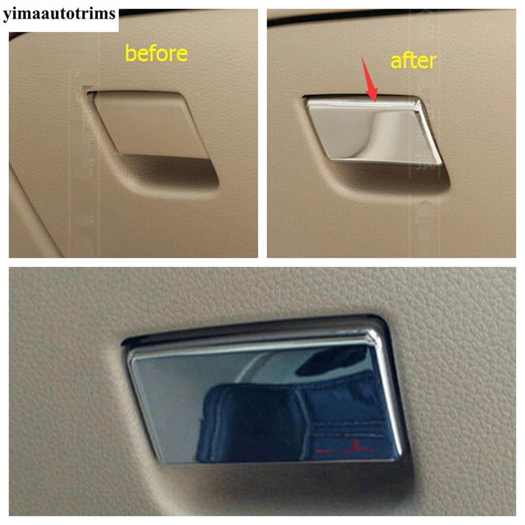 

The Copilot Glove Storage Box Handle Sequins Cover Trim Fit For Nissan Qashqai J11 2014 - 2020 / X-Trail T32 / Rogue 2014 - 2019
