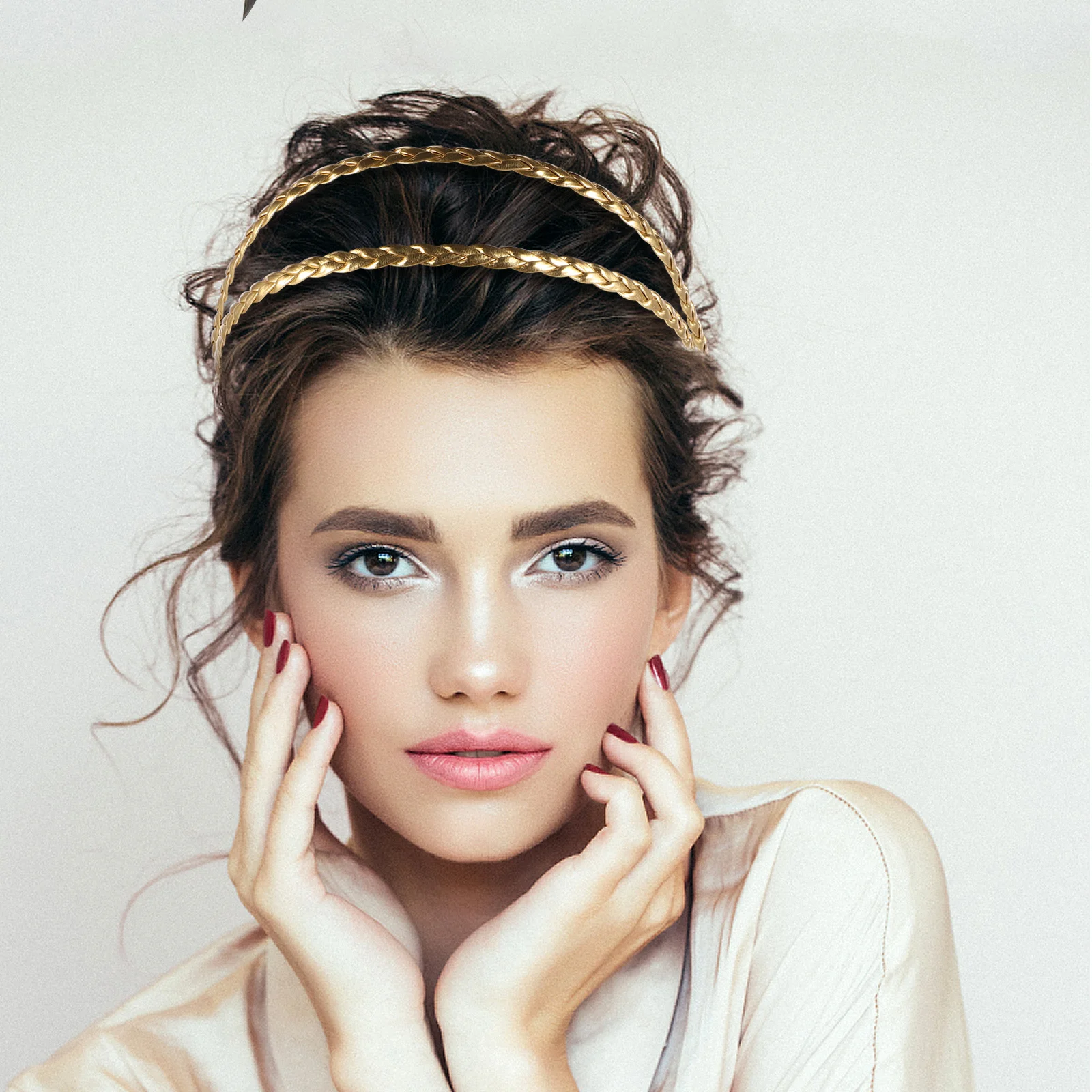 

Braided Hair Headband Elastic Band Fashion Statement Headbands for Women Teens Versatile Adorable Feminine Charm