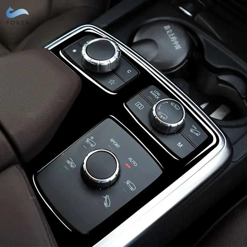 

Декоративная наклейка для центральной консоли, подлокотника и мультимедийной панели автомобиля Mercedes Benz W166 C292 2015-2018 X166 W164, цвет черный глянец