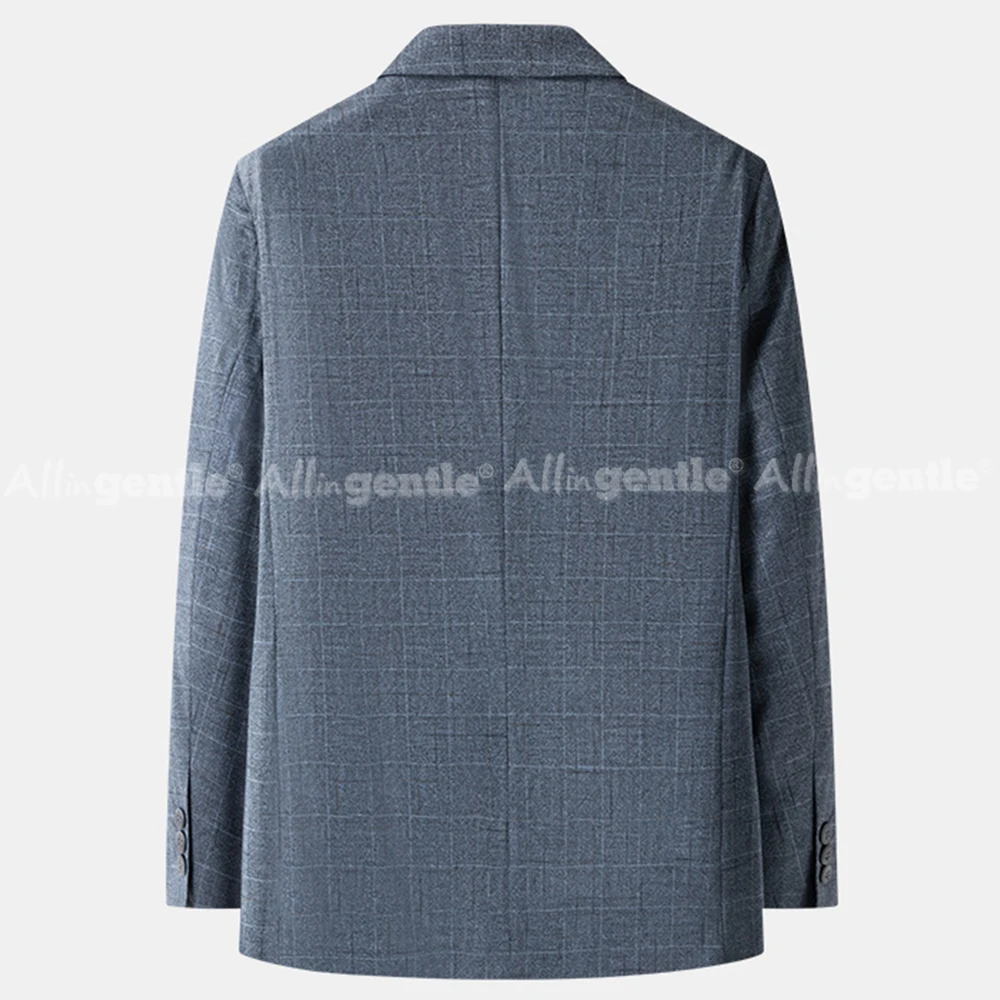 Big and Tall Suits Jackets for Men Elegant Plaid Blazer Business Casual Notched Single-Breasted Slim Fit Jackets for Office