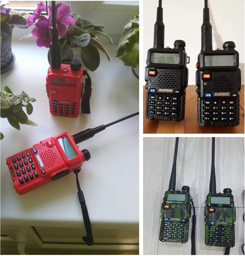 Baofeng اسلكية تخاطب UV-5R ثنائي النطاق الأشعة فوق البنفسجية اتجاهين الهواة هام CB راديو 5 واط VHF/UHF FM جهاز الإرسال والاستقبال المحمول التواصل UV5R #6