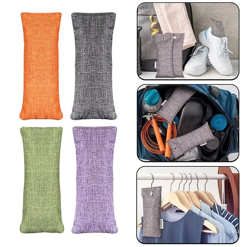 10/20/30pcs Natural Bamboo Charcoal Air Purifying Bags Moisture Absorber Deodorizing Bags Perfect For Home Car Shoe Cabinet