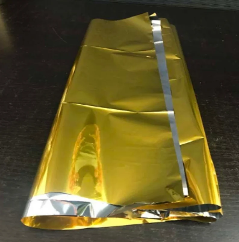 High-Temperature Resistant Two-sided 0.1μm Aluminized Polyimide (PI) metallized film 0.025 mm