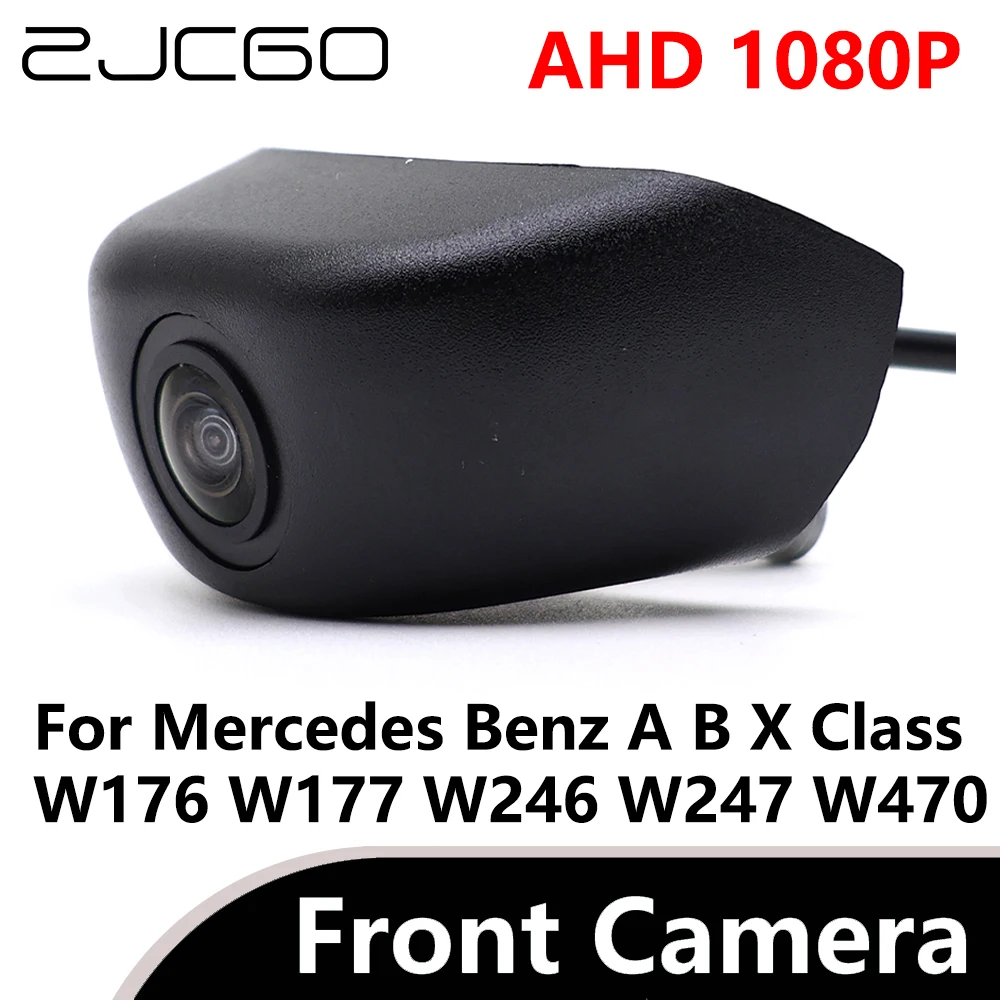 

ZJCGO AHD 1080P CVBS 480P 170° Car Parking LOGO Front View Camera for Mercedes Benz A B X Class W176 W177 W246 W247 W470