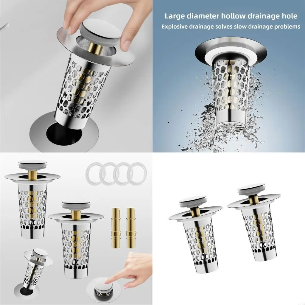 

Sink Strainer Kitchen Sink Drain Strainer Stoppers AntiClogging Sink Stoppers Sink Bounce Cores Strainer Basket Filter