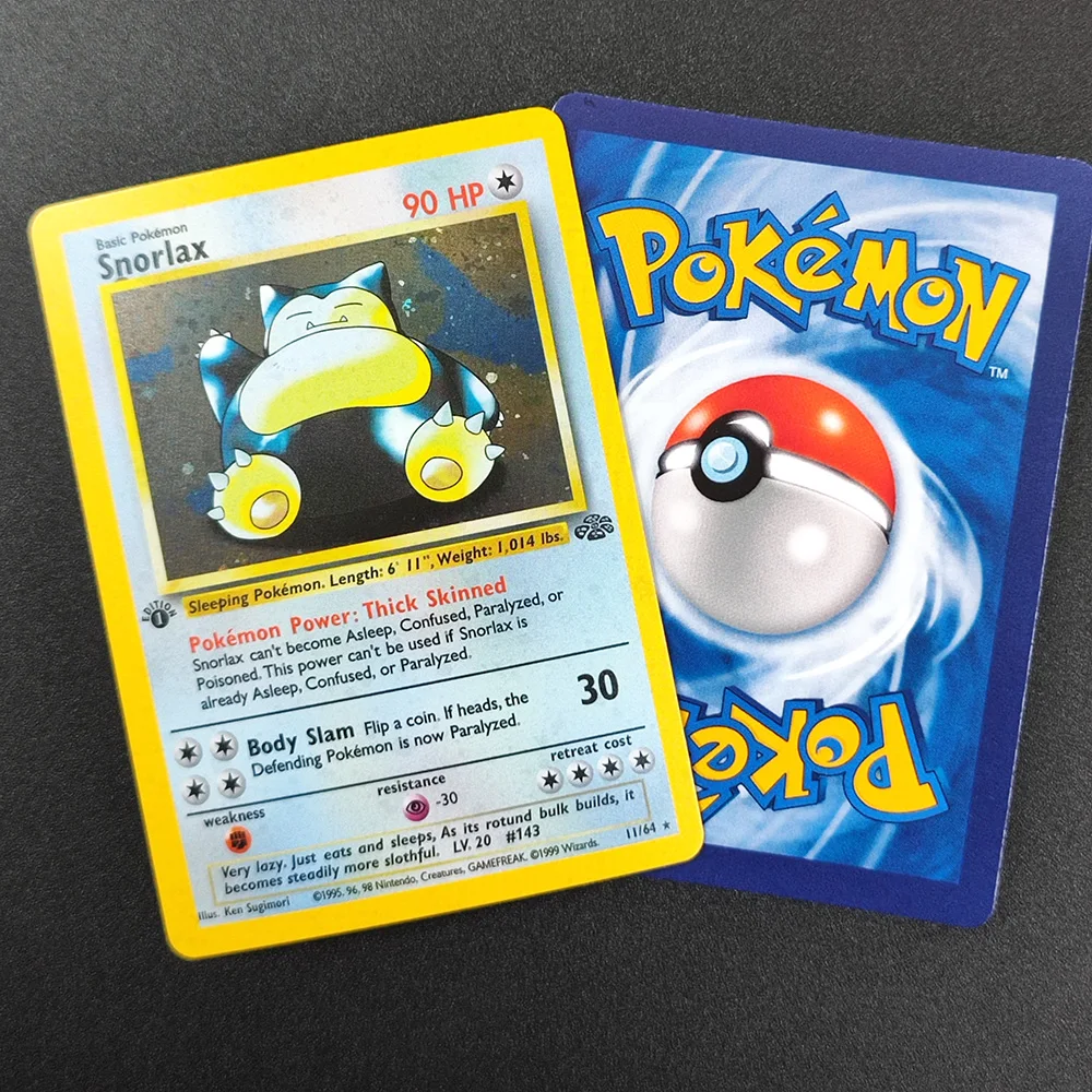 

DIY Proxy PTCG 1999 Jungle 1st Holo Snorlax Pinsir Pidgeot Clefable Scyther Jolteon Flareon Victreebel Mime Collection Card Toy