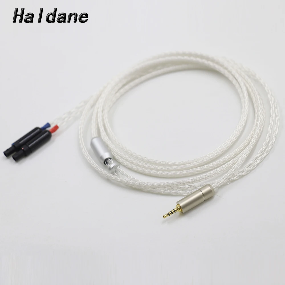 Haldane HIFI 16Cores UPOCC Single Crystal Silver Headphone Upgrade Replace Cable for HD800 HD800s HD820 Dharma D1000