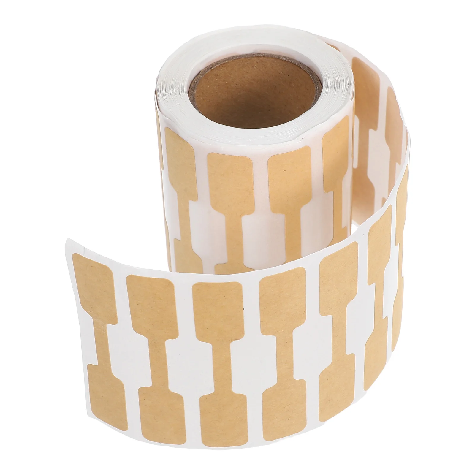 

500pcs Kraft Paper Jewelry Tags Price Labels Stickers for Rings Necklaces Bracelets Handwritten Display Packaging Cards