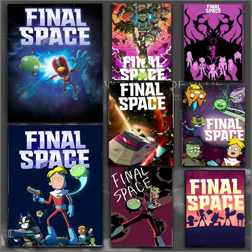 Final Space Animation Space Opera Poster Modern Aesthetic Wall Art Print Minimalist Bedroom Living Room Home Decor Gift