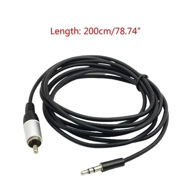 652F 2 เมตร 3.5 มม.ถึง RCA Mono AUX Cable