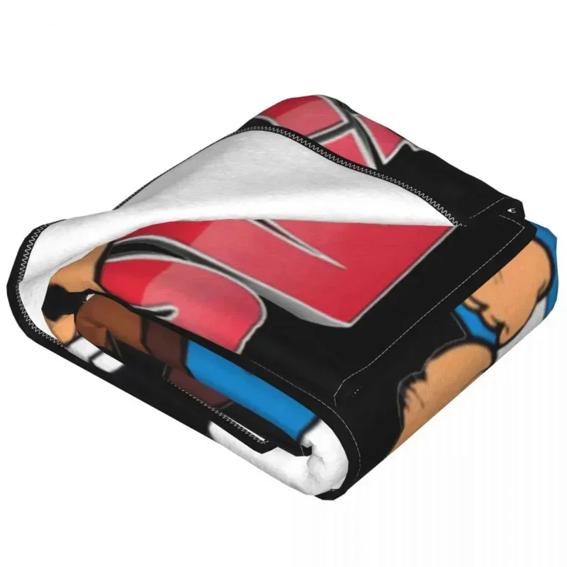 بطانية من القطيفة النجمة والأوبليكس ، رمي دافئ مضحك ، غطاء كرسي ، أريكة ، صيف