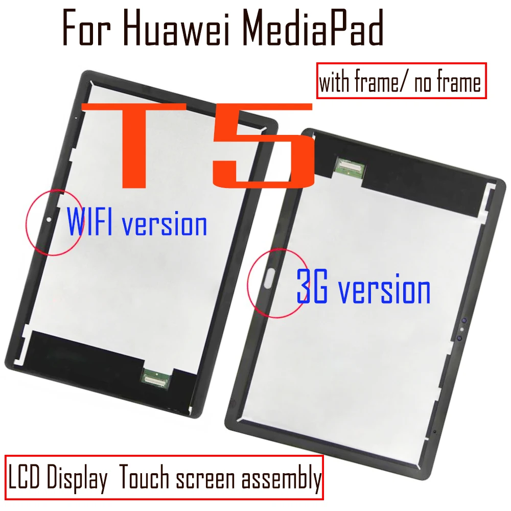 

10.1" Original Lcd For Huawei MediaPad T5 AGS2-L09 AGS2-W09 AGS2-L03 AGS2-W19 LCD Display Touch Screen Digitizer Panel Assembly