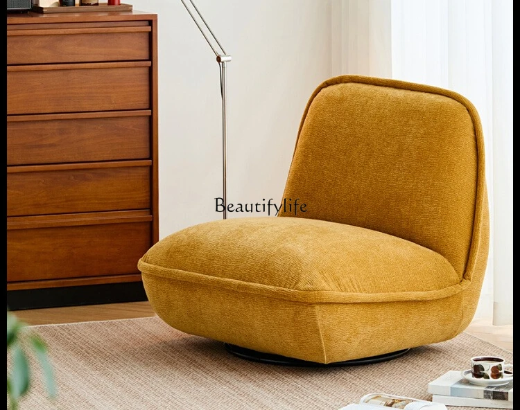 

Single Rotating Sofa Chair Vintage Style Lazy Small Sofa Reclining and Sleeping