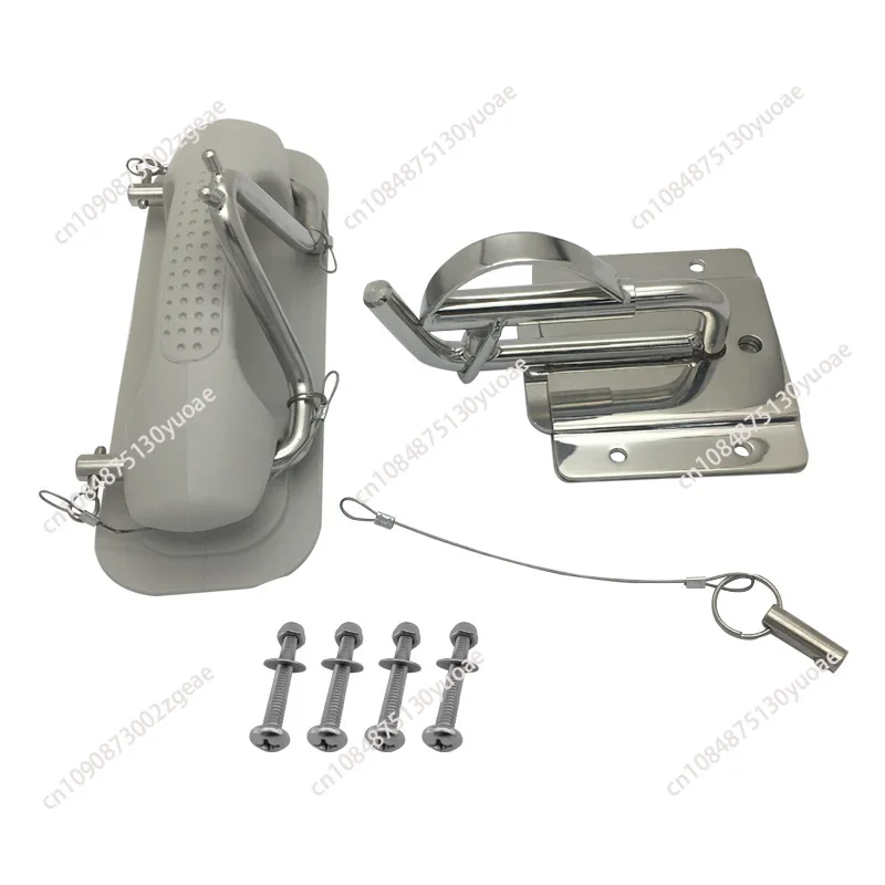 

Boat Snap Davits Set Practicability Boat Grab Handle Marine Hardware Boat Cleat Quick Davits System for Dinghy Yacht Marine