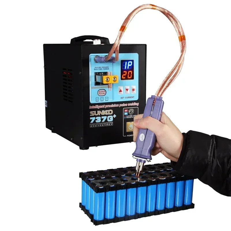 NewNew in stock Sunkko 737G+ Portable Battery Pulse Spot Welder 18650 Battery Welding Machine 110V view 4