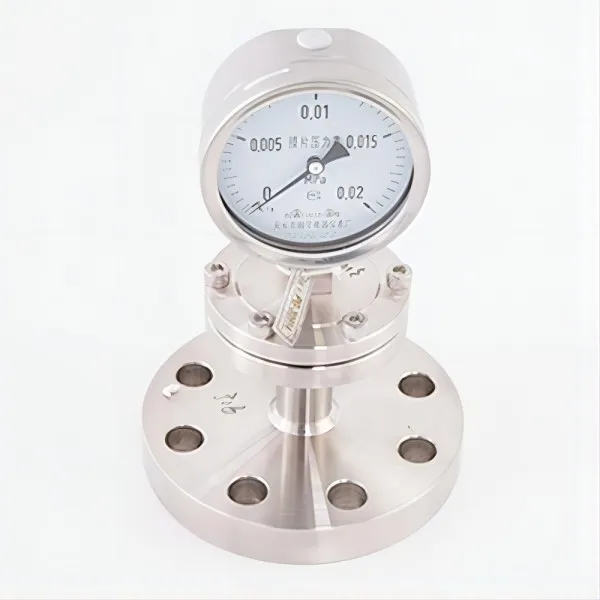 Stainless steel diaphragm pressure gauge micro-pressure anti-corrosion diaphragm various pressure ranges