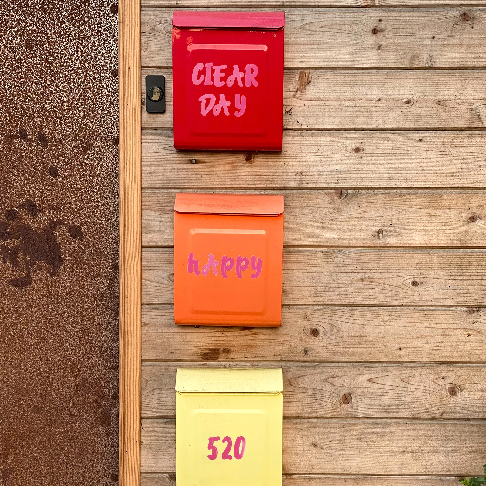 

5pcs 5 Sheets Names Sticker Removable Alphabet Letter Stickers For Mailbox Door Car Home Office Pvc Decal Folder Label