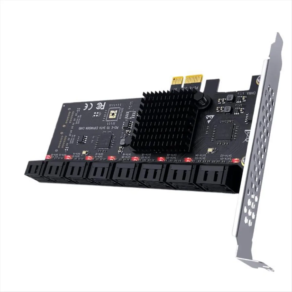 #(Upgraded)PCIE Adapter Mining 16 Ports 6Gb to PCI Express Controller Expansion Card PCIe to III Converter for PC