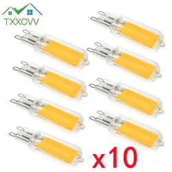 TxxCvv-Ampoule LED G9 Super Lumineuse, Lampe en Verre, Puissance Constante, Éclairage LED, Ampoules COB, 7W, 9W, 12W, 15W, 220V