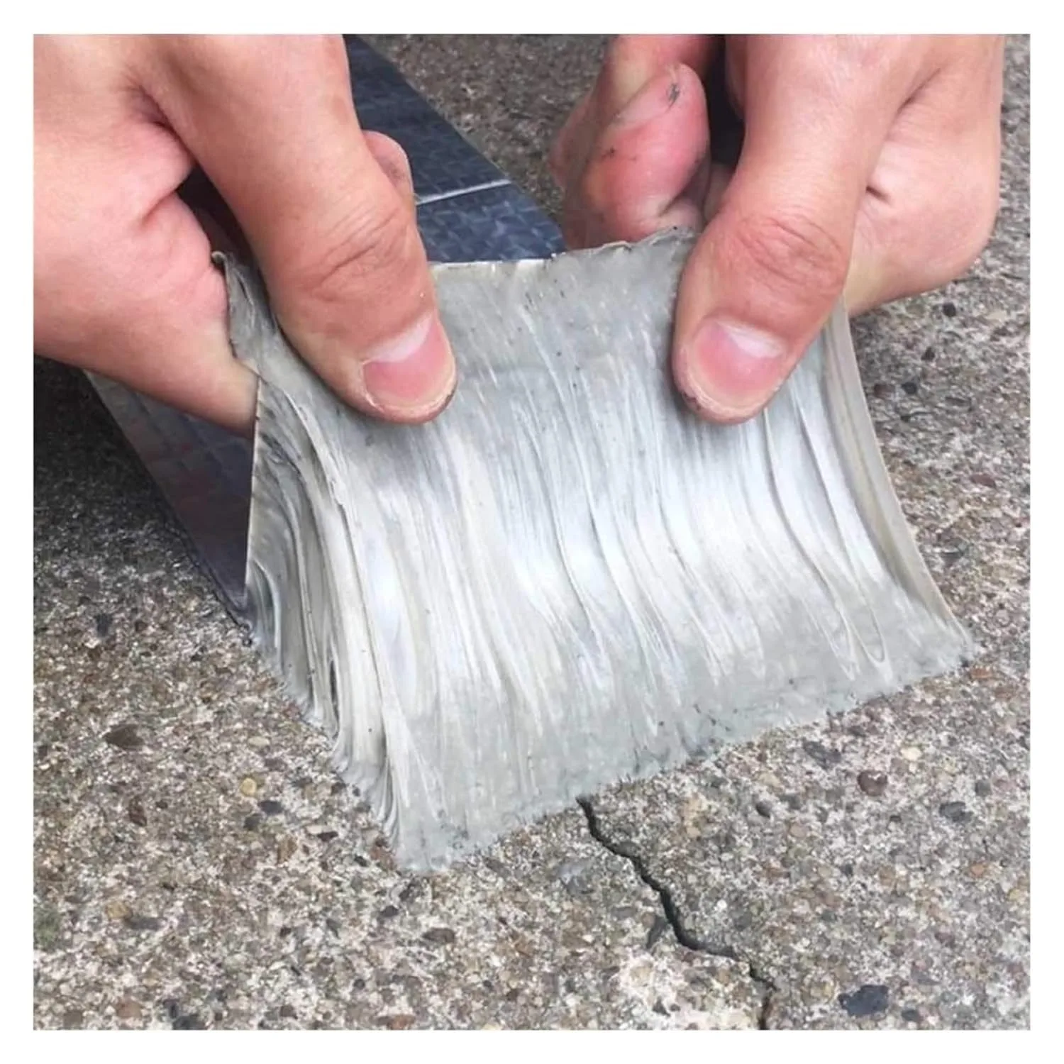 

Waterproof Butyl Aluminum Foil Repair Tape, Self-Adhesive Leak Sealing Tape for Roof Cracks, 1.0mm5cm3m