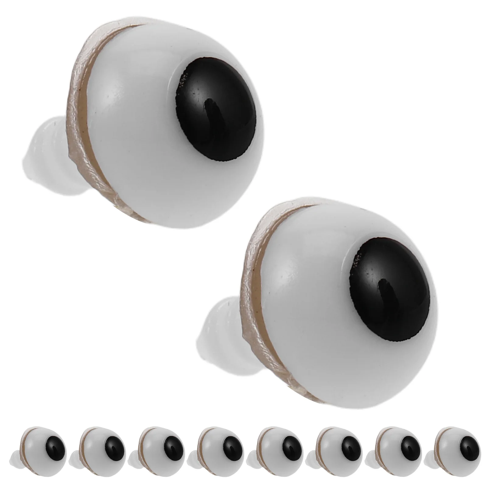 

50 Pcs Plastic Animal Eyes Big Safety Cat Manual for Crafts Black Crochet Animals