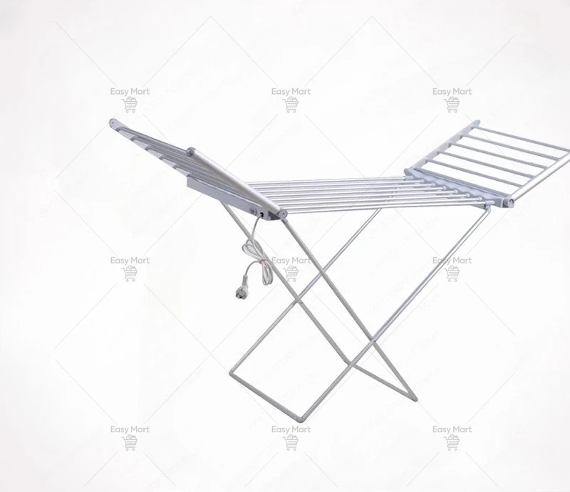 Rainy season electric heating drying folding drying rack floor space aluminum constant temperature silent indoor dormitory