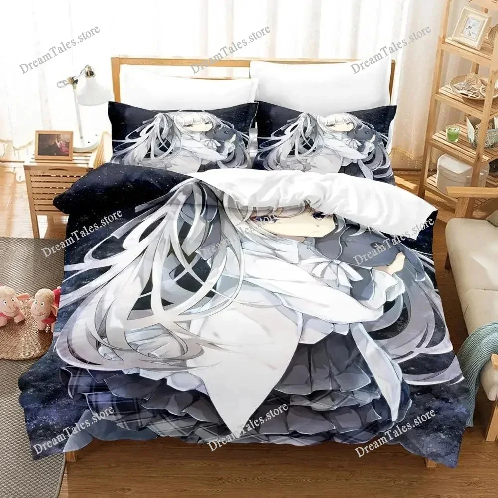 

3D Printed Anime Yosuga No Sora Kasugano Bedding Set Duvet Cover Bedroom Single Twin King _Size Quilt Cover Home Textiles