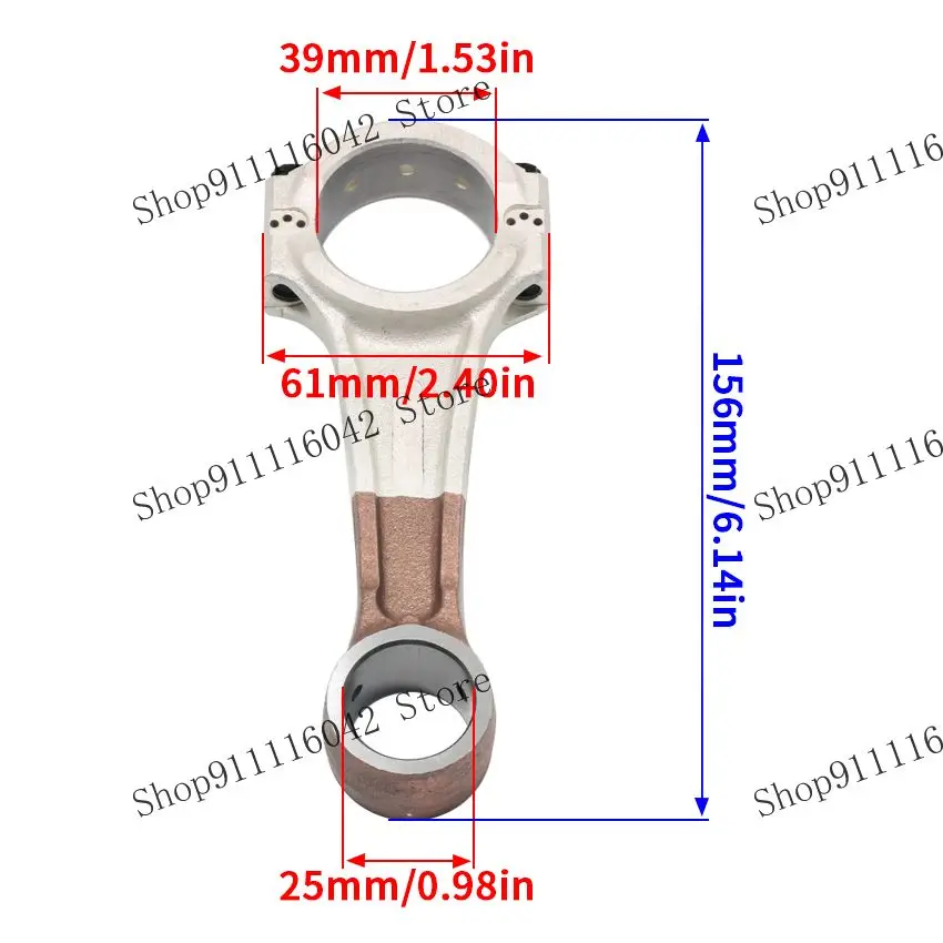 Kit de biela de cigüeñal, accesorio para Yamaha 75HP E75 P75 E75B 75A 85HP 85A C85 CV85 90HP 90 C90 90A ETOL/XL TLR 688-11651-00