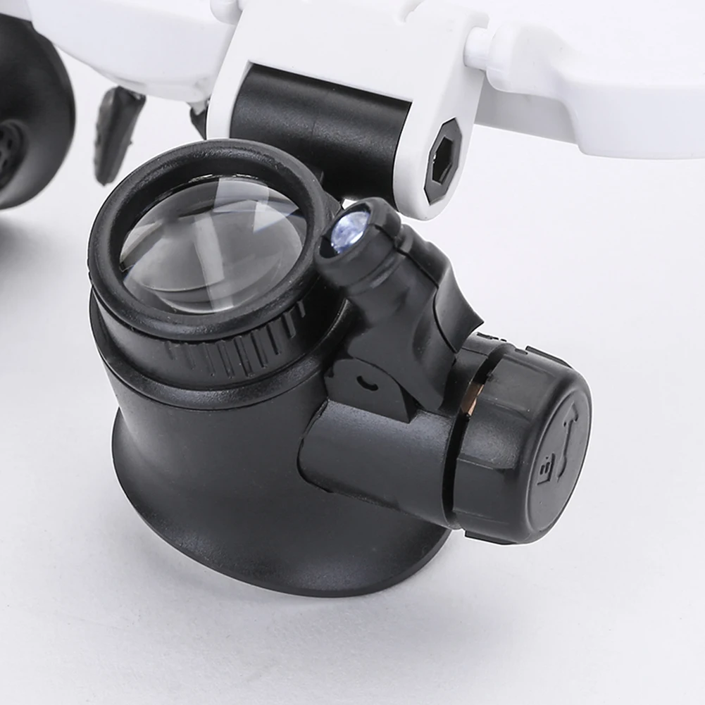 Portable Magnifier Glasses Loupes Handheld Reading Map Newspaper Magnifier with LED Jeweler Watch Repair Magnifying Eyewear