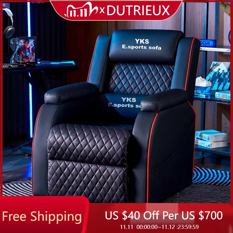 

Durable Luxury Gaming Chair Oversized Rotating Sofa Gaming Chair Solid Elastic Footrest Cheap Metal Cadeira Gamer Furniture