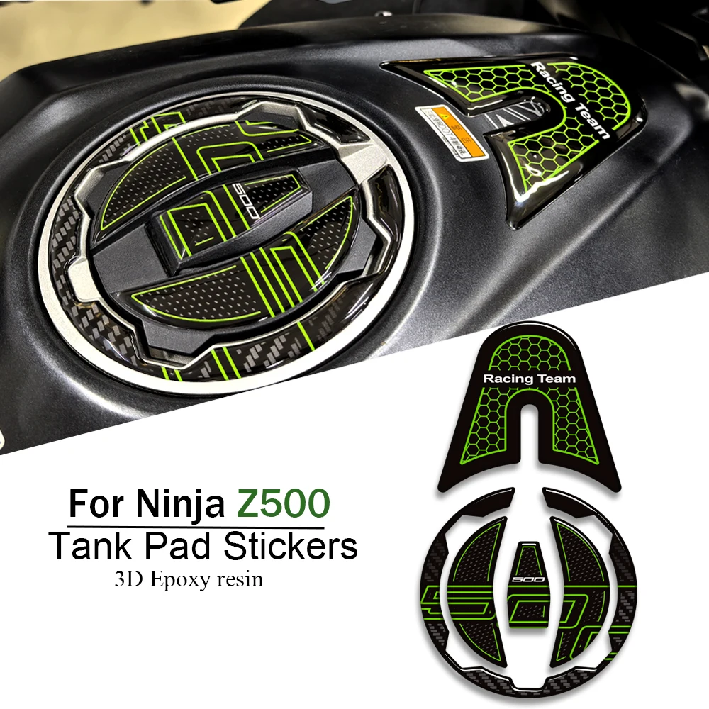 

For kawasaki Ninja Z 500 Z500 Motorcycle Protector Tank Pad Gas Knee Decal Stickers 2020 2021 2022 2023 2024 2025