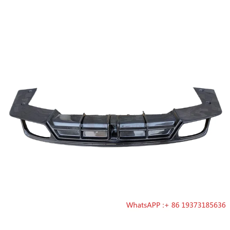 Upgrade Carbon Fiber Body Kit for Porsche Cayenne 9Y0 Coupe 2018-2020 Rear Diffuser Bumper