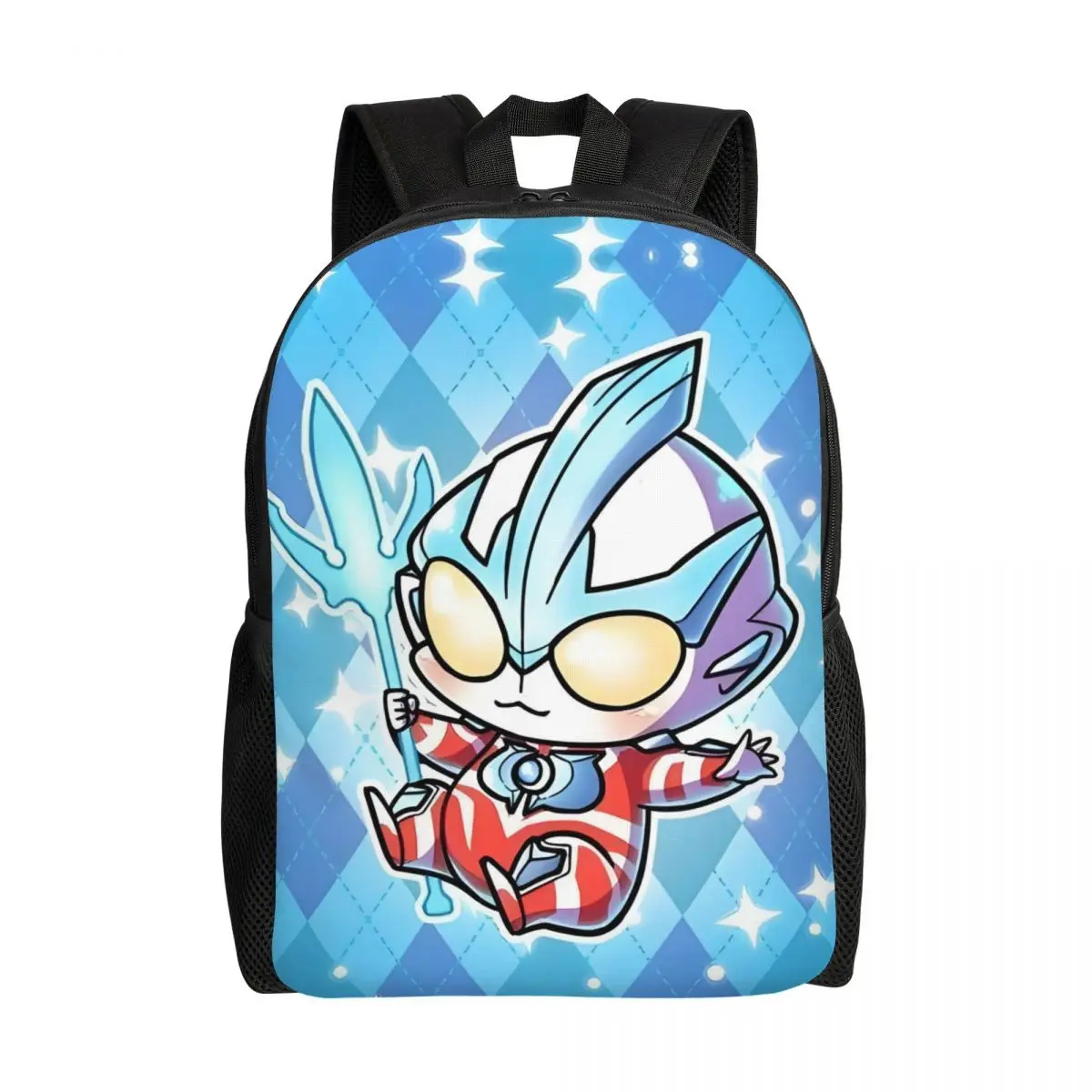 Maßgeschneiderter Chibi U-Ultramanes Laptop-Rucksack für Herren und Damen, einfache Büchertasche für Studenten, klassische Tasche