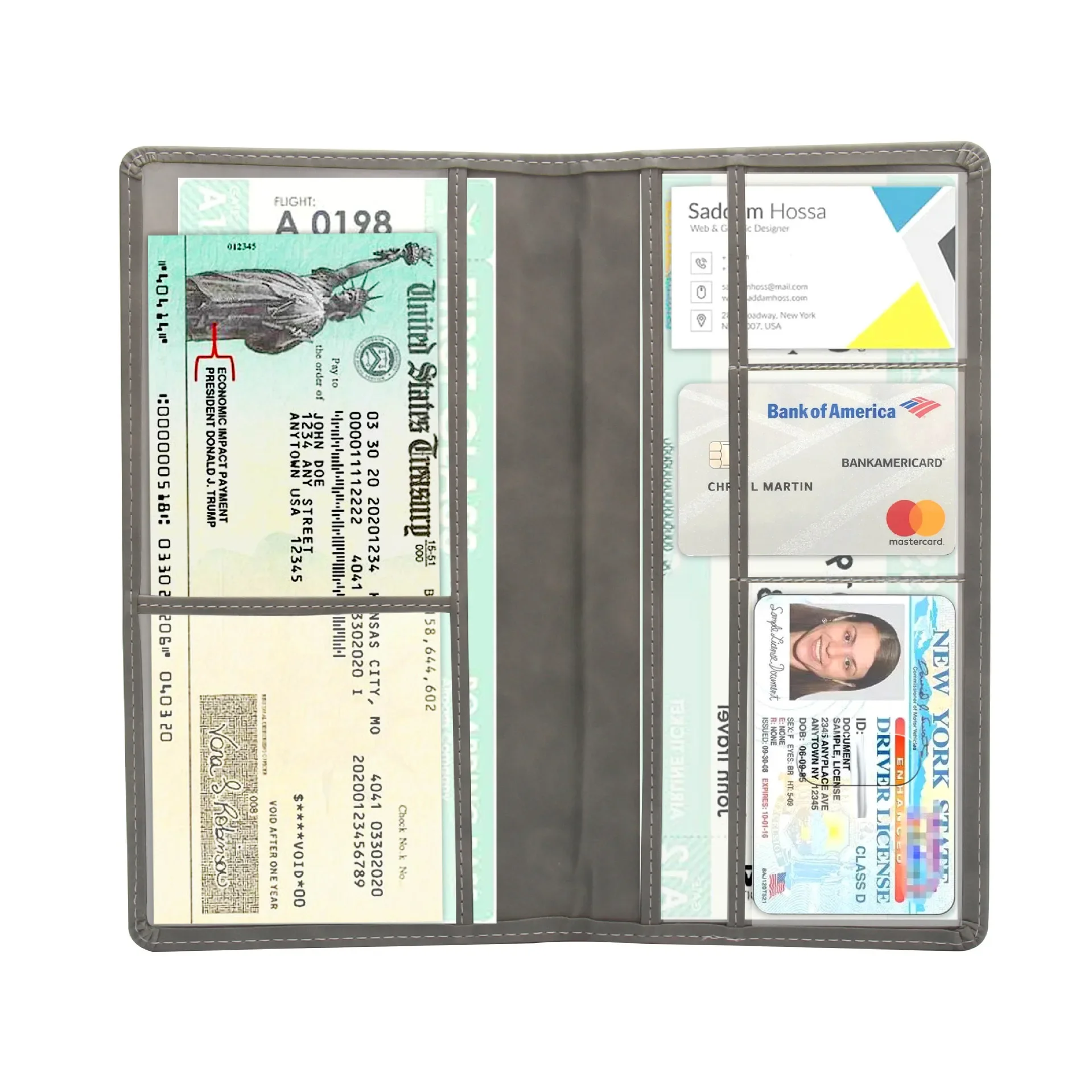 New Version Driver's License Set Card Set Long Multi-functional Holder Badge Case Package Folders Accessories