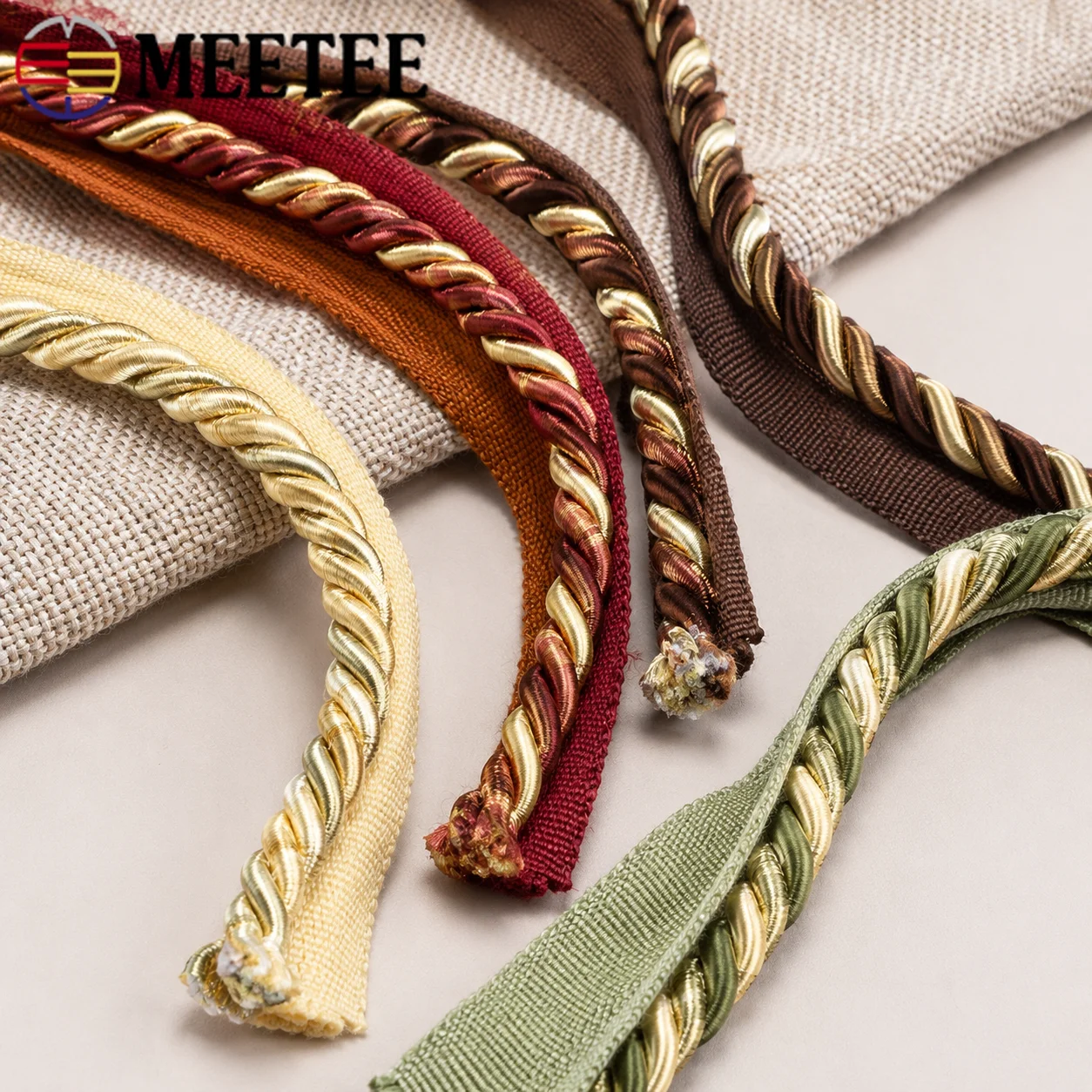 6/12M 6Mm Braided Piping Cord  - Home.Textiles Cushion ulasan dan harga