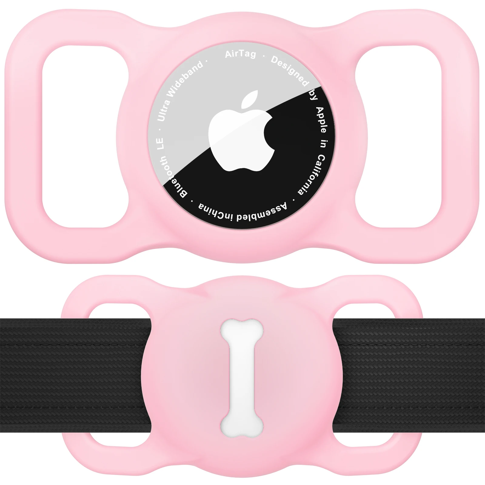 Apple Airtags 용 실리콘 보호 슬리브 AirTag Anti-lost 보호 케이스 용 애완 동물 개 고양이 위치 추적기 칼라 커버