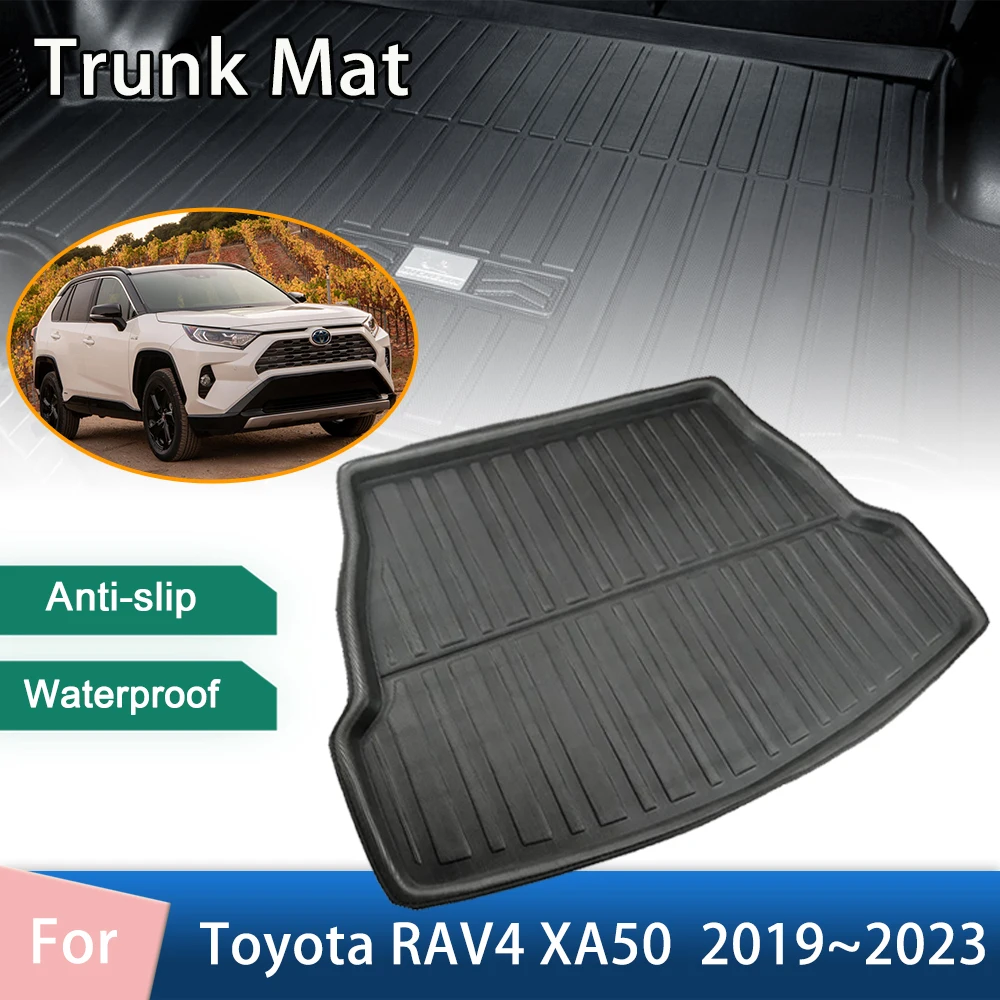 

Автомобильные коврики в багажник для Toyota RAV4 RAV 4 XA50 50 2019 ~ 2023, водонепроницаемые защитные коврики в багажник, коврик для багажника, автоаксессуары