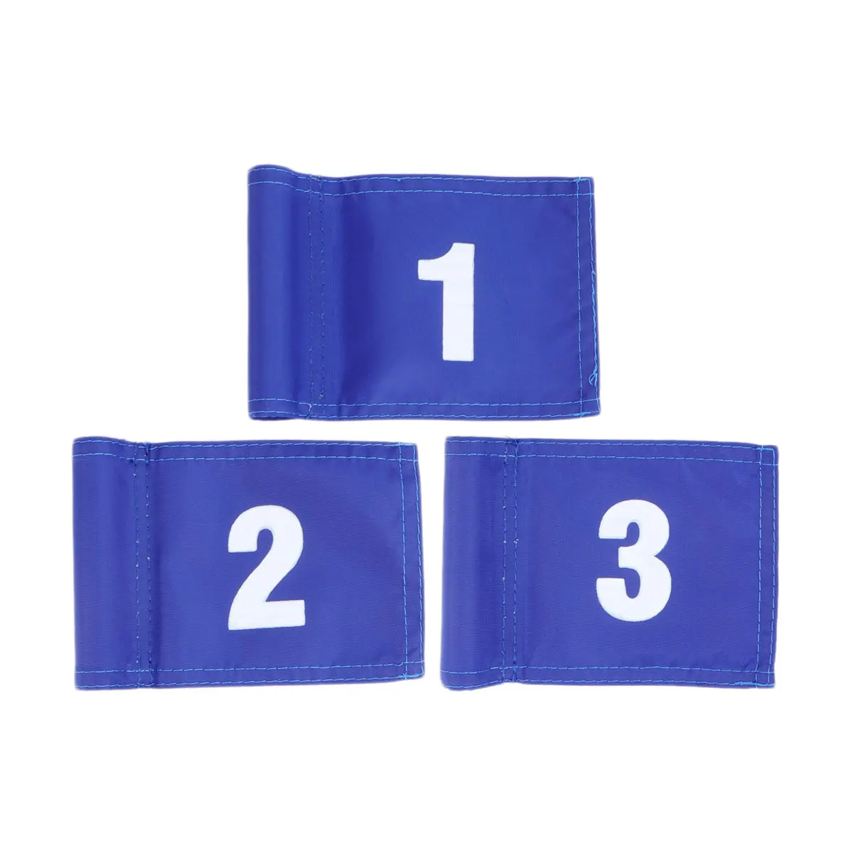 

3pcs Golf Putting Flags Durable Portable Practice Accessories for Training Blue Outdoor Indoor Backyard Golfer Gift
