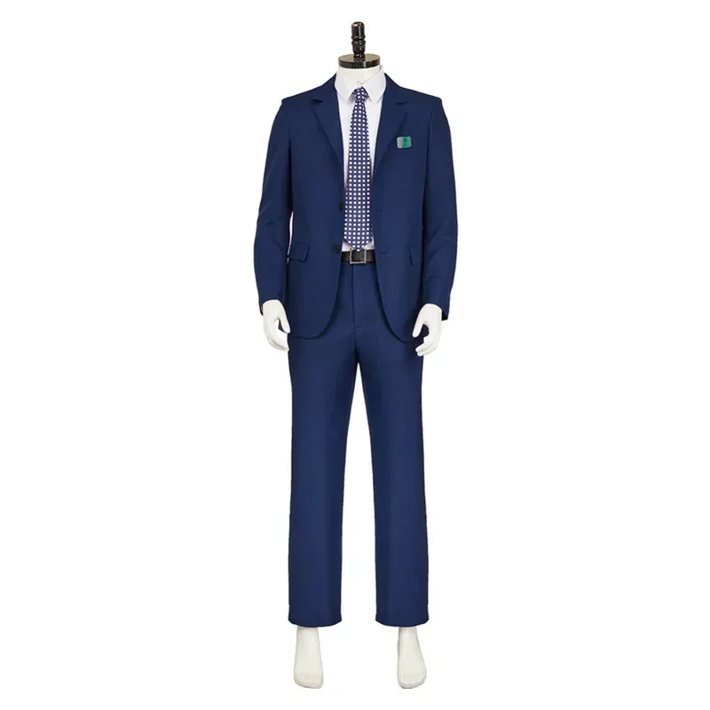 Mark Cosplay men's simple dark blue suit uniform set Halloween Christmas New Year holiday party costume sf/1