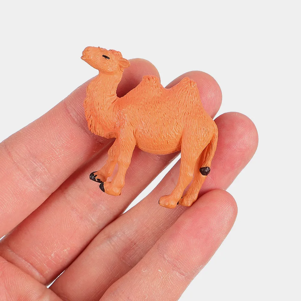 8Pcs Lifelike Camel Decoration Set Premium Texture Small Camel Statue for Indoor Outdoor Use Home Office Garden Table Decor
