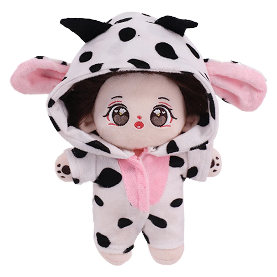 Doll Clothes For 20CM Kpop Cute Plush Toy Hoodie Sweatshirt Dress Animal Shaped Clothes Idol Doll Accessories,Christmas Gift Toy