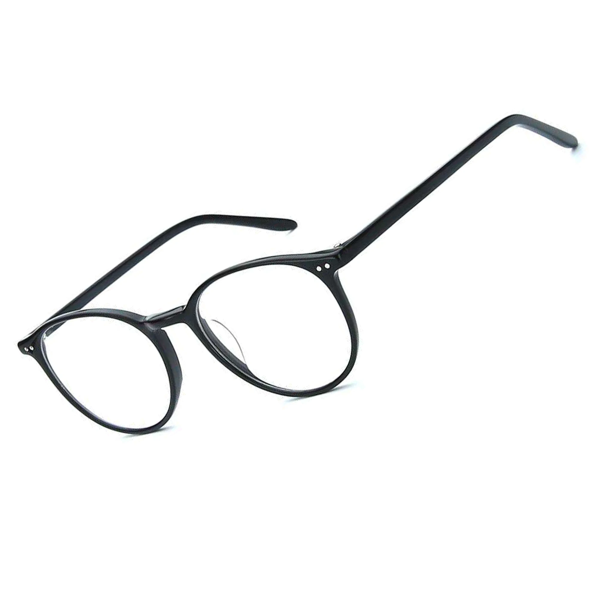 ZENOTTIC Retro Round Acetate Glasses Frame Women Men Optical Spectacles Unisex Glasses BT3016