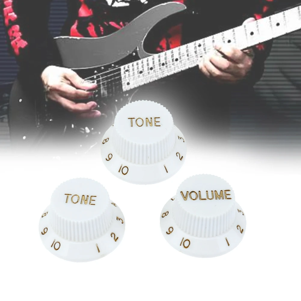 Guitar Volume Tone Knoob Acrylic Speed Control Knob Musical Enjoyable Instrument Supplies for Playing Style Guitar