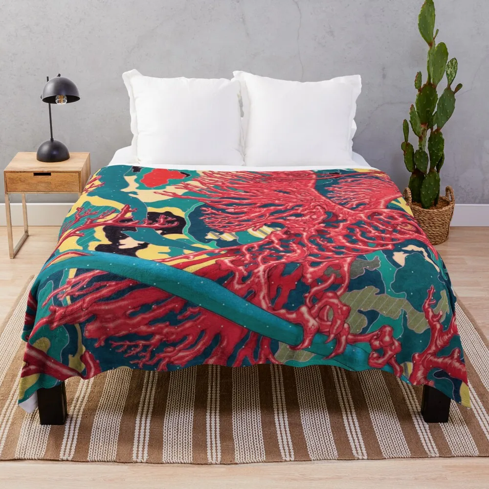 

James Jean Throw Blanket Faux Fur Soft Warm Blanket for Bed